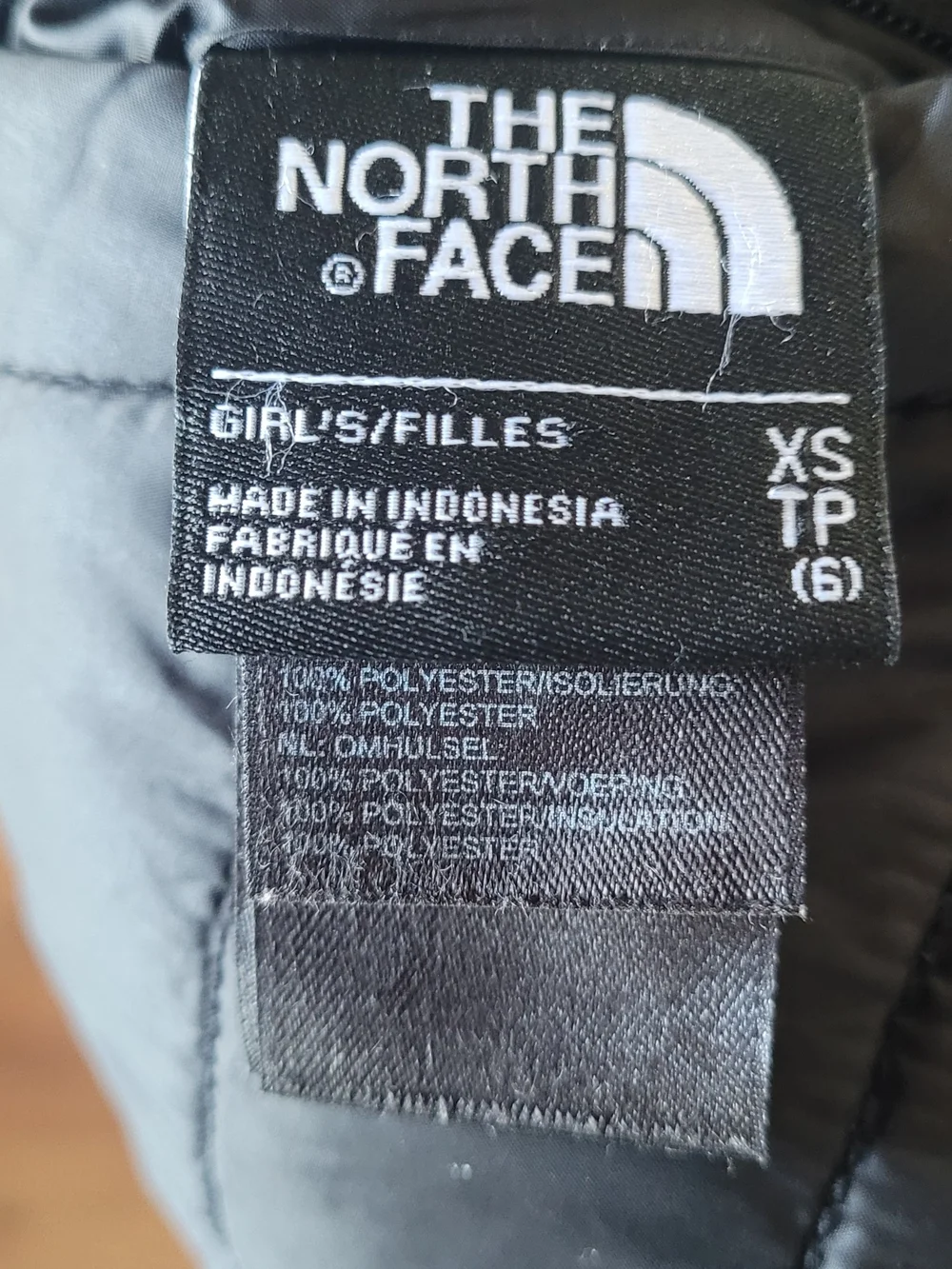 The North Face Kids Black Reversible Puffer/Faux Fur Coat